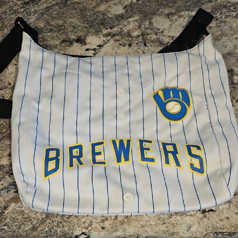 Milwaukee Brewers Jersey Style Tote Bag